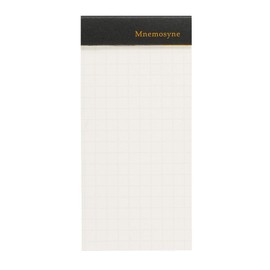 Maruman MNEMOSYNE Memopad 3.66 x 1.97 Inches (Modified A8), 5mm-squared, 65 Sheets (N161), white