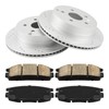 PHILTOP Rear Brake Pads and Rotors kit Fit for GMC