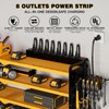 NattyDot Power Tool Organizer Wall Mount with Charging Station, 8
