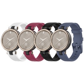Compatible with Garmin Lily Bands for Women Men, Feminine Sport Silicone Replacement Bands Wristbands Bracelet Accessory Watch Straps for Garmin Lily Women‘s Smartwatch (4pcs-5)