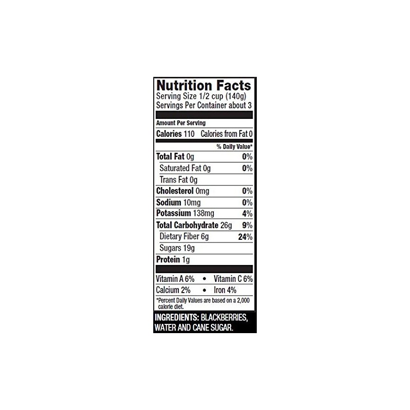 Oregon Fruit Blackberries in Syrup, 15-Ounce Cans (Pack of 8)