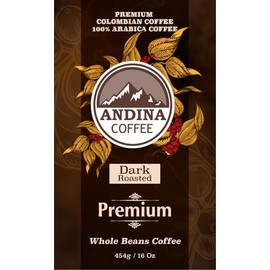 Colombian Dark Premium Roast - Whole Bean Coffee - Low Acidity - 1Pound (1 Pound)