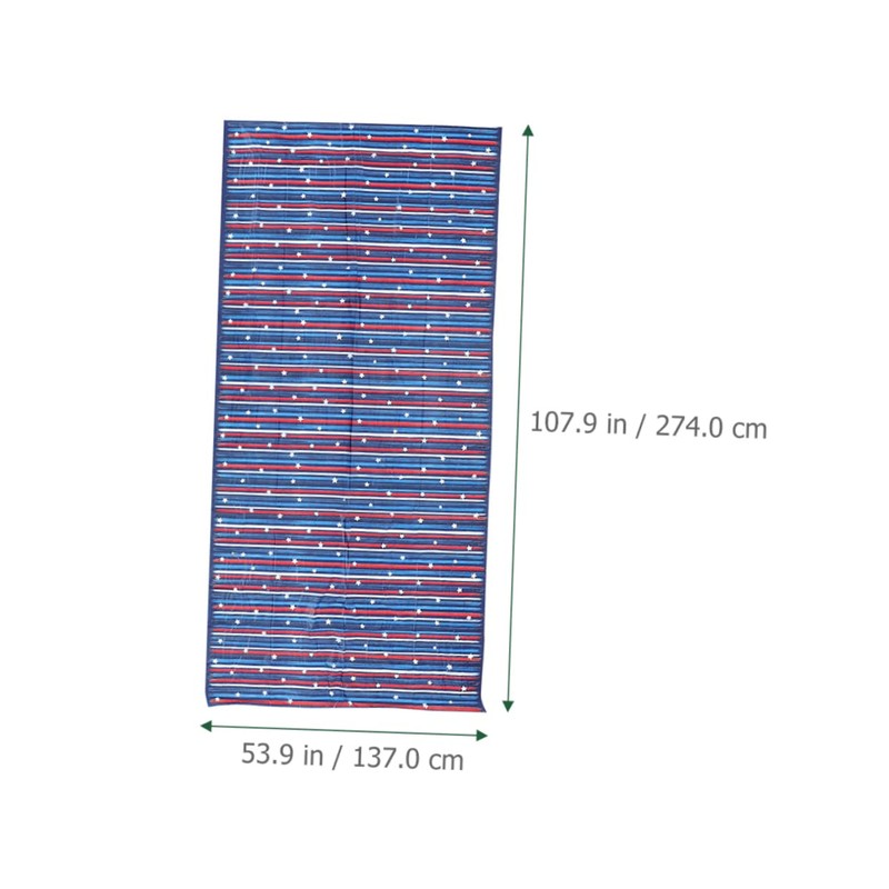 WHAMVOX 4th of July Decorative Table Cloth Star Strip Pattern