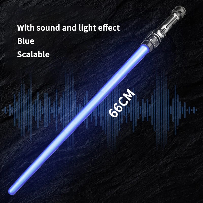 Glowing Toy Lightsaber for Kids’ Pretend Play – Telescopic LED