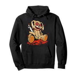 Cute Voodoo Teddy Bear Dolls Scary Acupuncture Creepy Pullover Hoodie