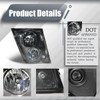 TLGYAUTO Fog Lights Pair Set Compatible with 2003-2017 VN/VNL Truck,