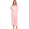 Alexander Del Rossa Long Zip Up Robes for Women, Plush