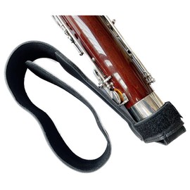 REED123 Bassoon Leather Seat Strap, The Body Without Load, Easier to Play, Black, Standard
