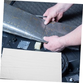 ULTECHNOVO 10pcs Car Fireproof Sound Insulation Mat Foam Board Pad Automobile Damping Sound Deadening Central Air Unit Cover Thermal Foam Tape Insulation Foam Pool Heater Silver Sponge