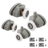 Cokritsm 4Pcs Shower Door Rollers, 23mm Sliding Shower Doors Rollers