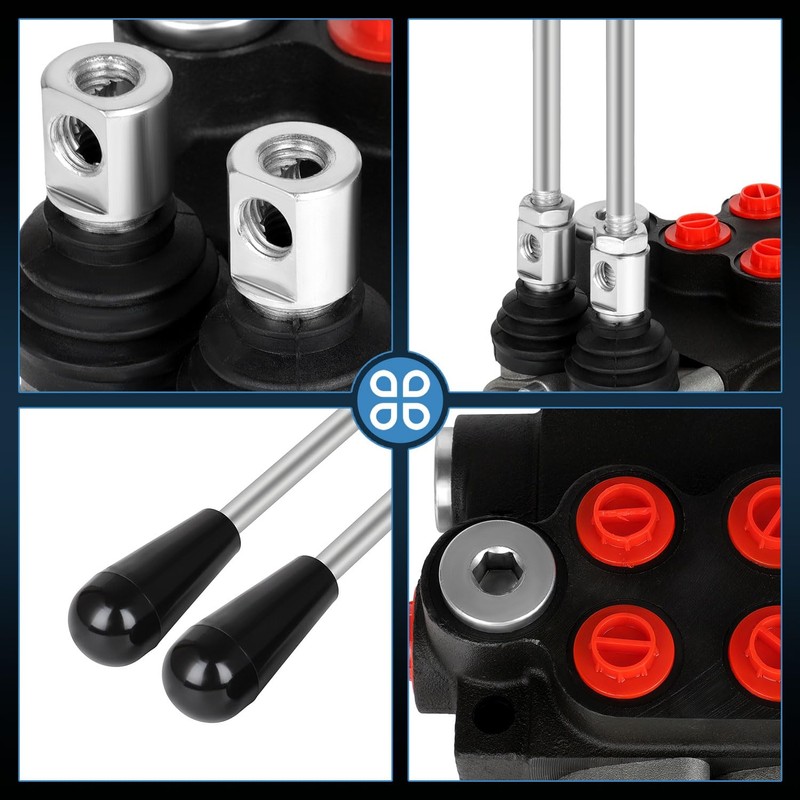 Hydraulic Flow Control Valve, 2 Spool 11 GPM Hydraulic Directional
