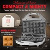 SugarWhisk Square Waffle Maker, 2 x 4" Mini Classic Waffles