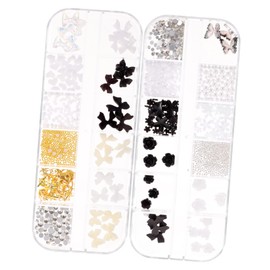 TEHAUX Nail Gems Rhinestone Charms for Women of Nail Art Accessories Flower Designs for Home Salon Use Elegant Decoration for Unique Style
