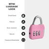 UP Security Small Combo Lock, 3 Digit Padlock Combination, Travel