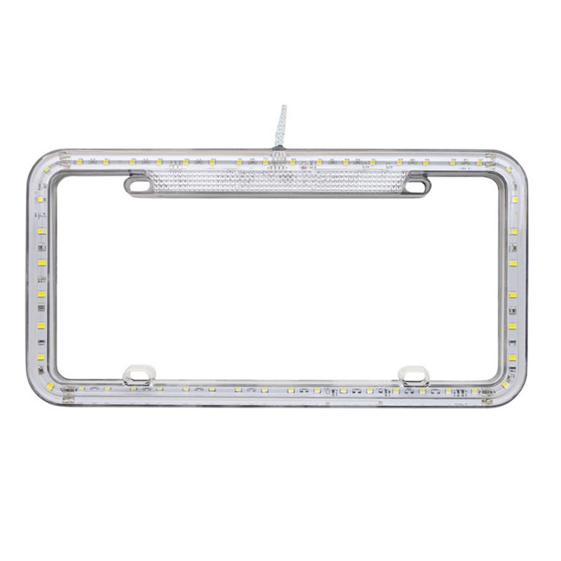 License Plate Frame Light LED Plate Holder Bracket 6W 12V