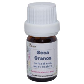 Serum Facial Seca granos, hecho de Aceite de Árbol de Te y Lavanda. Contra el acné, seca y cicatriza. 4 ml.