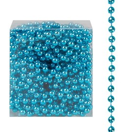 Christmas Luxury 8 Metre Bead Chain Garland Decoration Xmas Tree Hanging Ornaments (Blue)