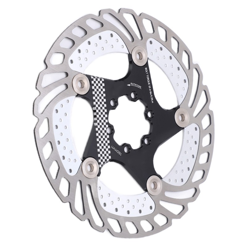 Disc Brake Rotor Black CNC Engraving Milling Anodized Marking Bike