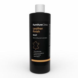 Leather Finish Matte | Seals and Protects | Suitable for Leather Sofas, Car Interiors, Handbags, and More | Flexible Lacquer That Prevents Scratches and Scuffs | Matte Finish (500 ml / 17 oz)