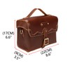 TOURBON Retro Bike Handlebar Bag Genuine Leather Bicycle Rear Saddle