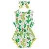 Baby Girl Rompers Summer Clothes Set Cute Cactus Bodysuit for