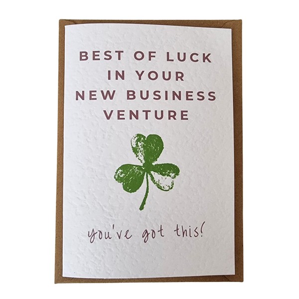 Best Of Luck In Your New Business Venture Card -