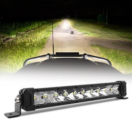 12 Inch Led Light Bar, Single Row Led Light Bar Spot Flood Combo Driving Off Road for Truck ATV, UTV, SUV