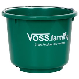 VOSS.farming Construction and stable bucket, 12 litres, universal bucket, for feeding, drinking, construction or as a cleaning bucket