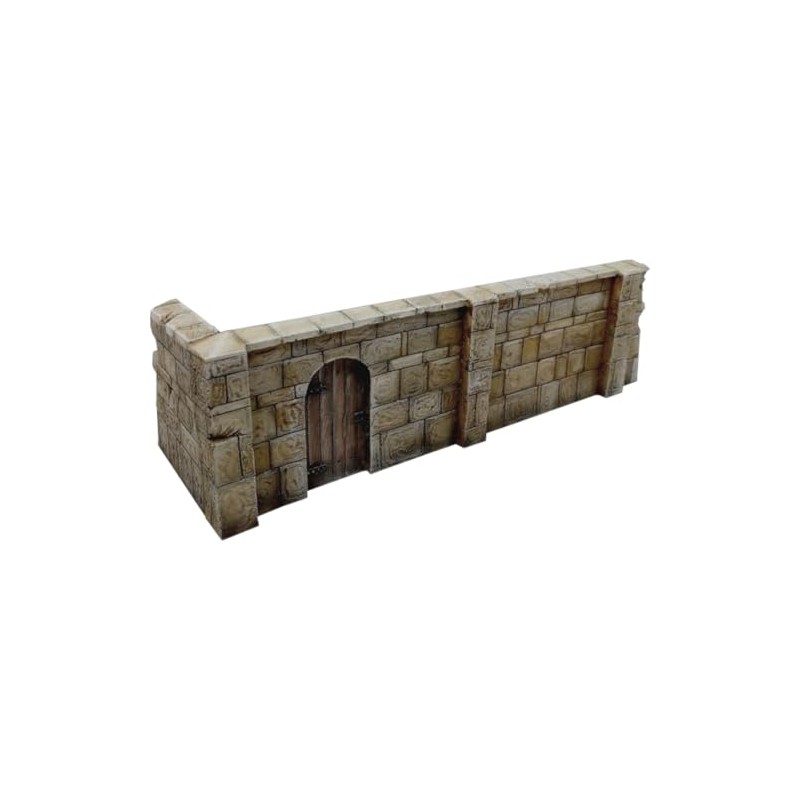 Royal Model 1/35 Diorama Wood Door Masonry Wall Building Kit
