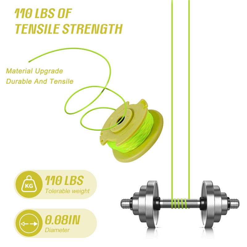 Cragmut String Trimmer Replacement Spool for Ryo-bi One Plus+ AC80RL3,