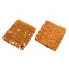 Orange Pair Of Womens Sequin Polyester Fancy Dress Wristbands 16
