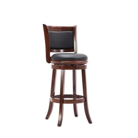 Boraam Augusta Bar Height Swivel Stool, 29-Inch, Cherry