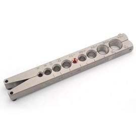 HANSUM Brake Line Flaring Tool Kit Swaging HVAC Pipe Expander Repair Eccentric Cone Refrigeration for Brass Copper Tube 45 Degree (Brake Flaring Tool)