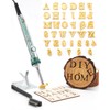 1/2" Wood Burning Letter Kit, 36 Pcs Alphabet and Number