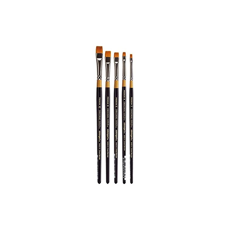 KINGART Original Gold 9450 - Brochas de cincel para sombreador