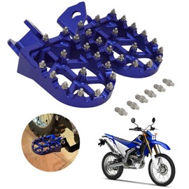 AnXin Foot Pegs Foot Pegs Foot Pedal Pads CNC MX For CR SM WR SMS WRE TC TE TXC TXCI SMR Motorcycle Blue