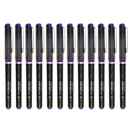 OHTO Fude Ball Bio 1.5 Rollerball Pen, Ultra-Bold 1.5mm, Water-Based Biocide Free Ink, Violet, CFR-15FBO-VT, Pack of 12