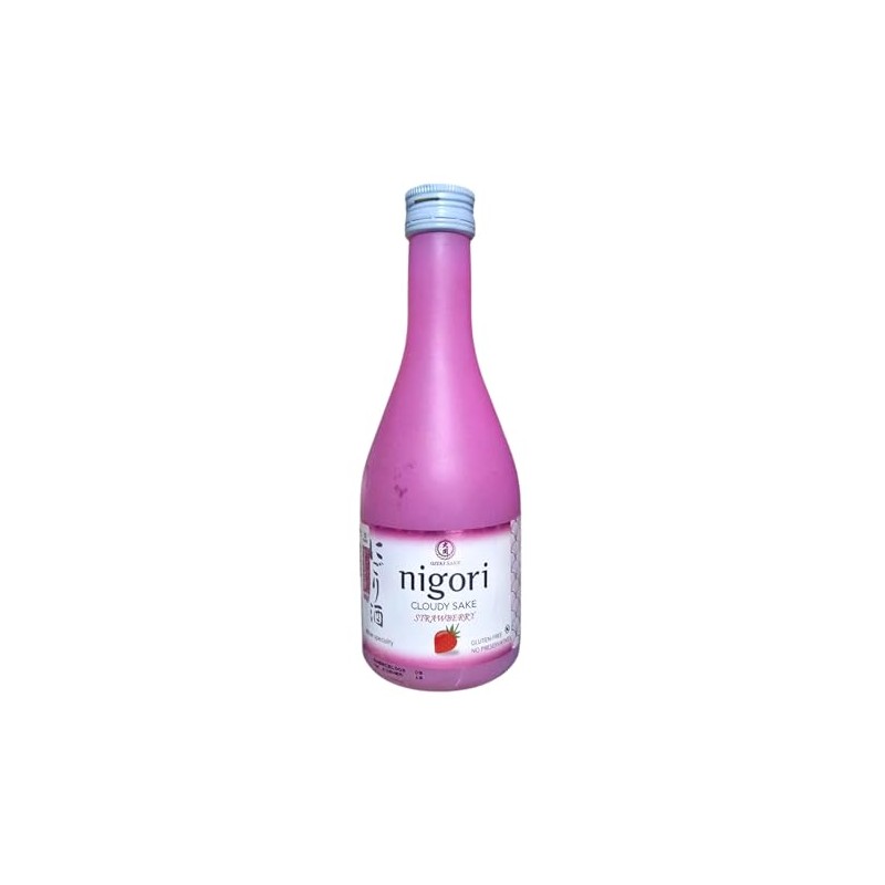 Sake Nigori Strawberry Cloudy Sake, 300 ML Kosher