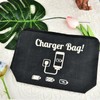 ShiQiao Spl Chargers Organiser Bag Black Charging Cables Travel Toiletry