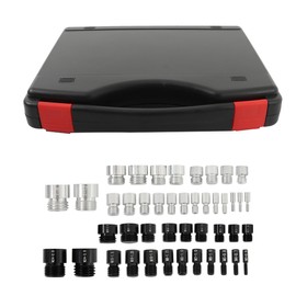 Thomletha 44Pcs Thread Checker Nut and Bolt Thread Checker Set 21 Metric and 23 Inch Thread Checker Fit for Engineering Applications Large Structures Equipment in Operation