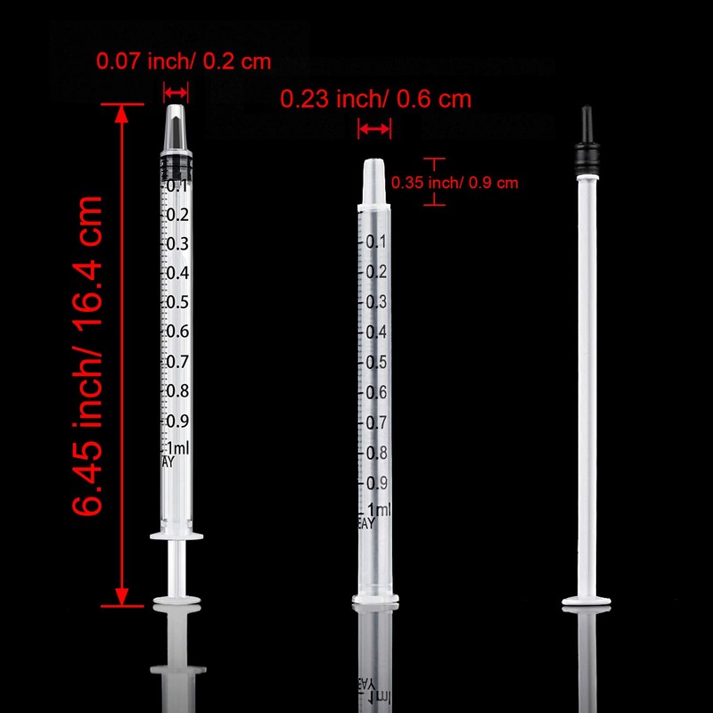 20 Packs Plastic Syringe with Measurement, Suitable for Measuring, Watering,