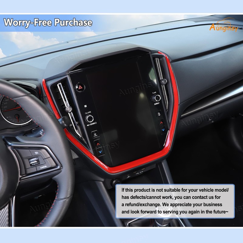 Aunginsy Center Console Navigation Panel Trim Cover Compatible with Subaru