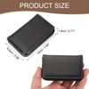 sourcing map Business Card Holder, PU Leather Business Card Case