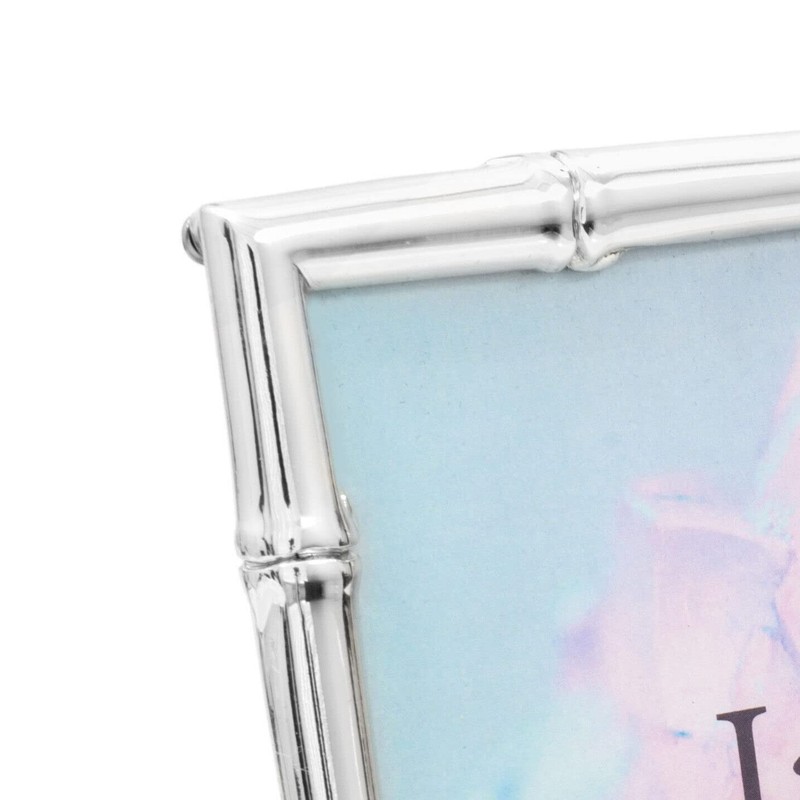 Kusso Jadu Silver Plated Bamboo Style Gift Photo Frame 6x4