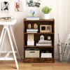 Tangkula 3 Tier Bookcase, Floor Standing Open Bookshelf with 18-Position