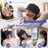 LC-dolida Bluetooth Sleep Mask Headphones for Side Sleeper, Total Blackout