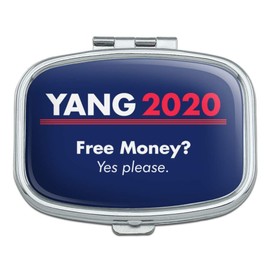 Yang 2020 Free Money Universal Basic Income Rectangle Pill Case Trinket Gift Box