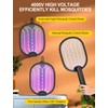 WOCVRYY Electric Fly Swatter Foldable Bug Zapper Racket with 4000V