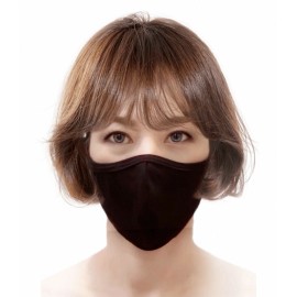 Black Cloth Face Mask Washable Reusable Made In USA  - Double Layer M2