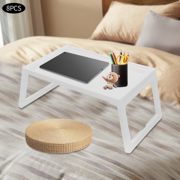 Unbranded 8pcs Folding TV Tray Portable Laptop Desk Adjustable Sofa